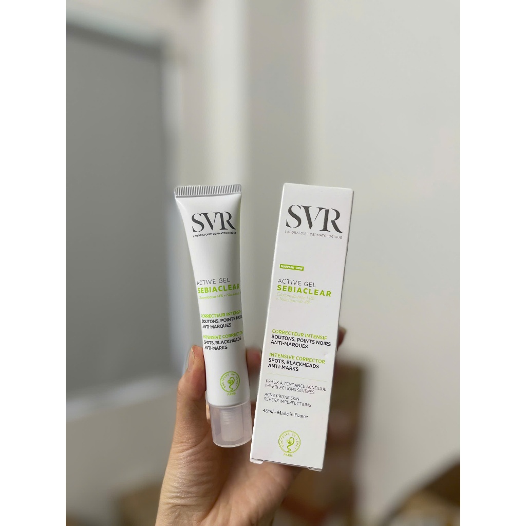 Kem dưỡng SVR SEBIACLEAR ACTIVE GEL/ MAT + PORES/ Hydra Sebiaclear/ Cicavit+ 40ml
