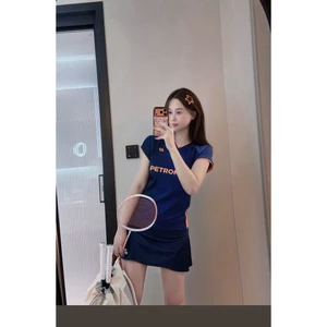 Set Nữ Áo Thể Thao Kim Siêu Mát + Váy Thể Thao Poli Sz 40–62kg
