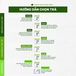 Bột Matcha Chính Hãng Marukyu Koyamaen Nhật Bản Matcha Wako Isuzu 40g Matcha Nguyên Chất Đậm Trà M21