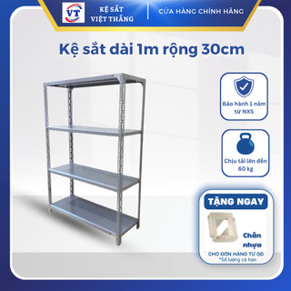 Kệ sắt v lỗ đa năng: Dài 1m x rộng 30cm, kệ để đồ văn phòng, kệ giày dép gồm 3,4,5 tầng