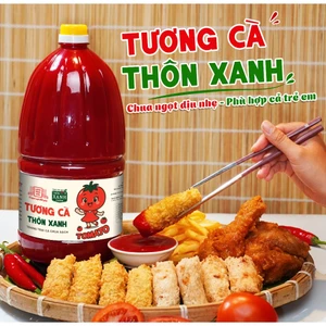 Tương cà Thôn Xanh Farm chua ngọt dịu nhẹ, ít mặn phù hợp cả trẻ em