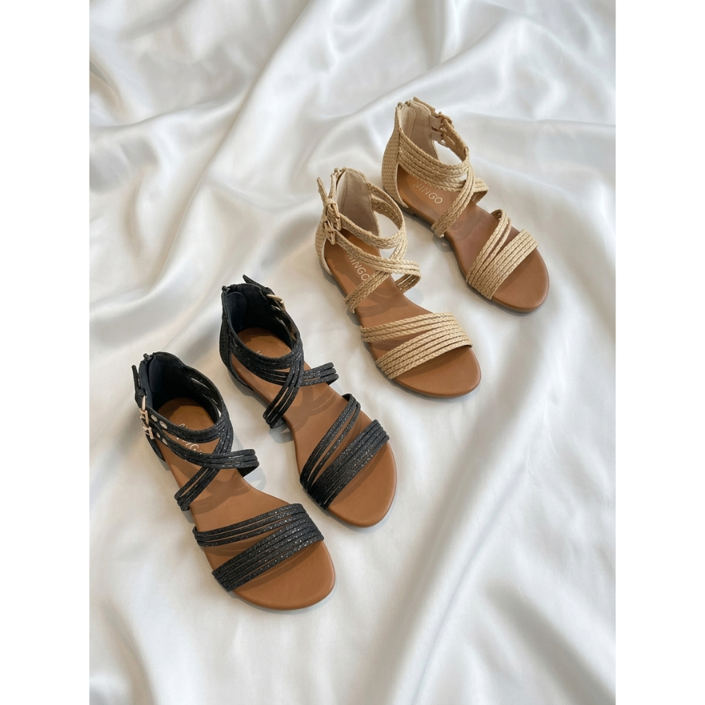 [Chính hãng]Giày sandal chiến binh boho quai ngang XIANGLV basic sang trọng 1.5cm, sandal nữ, giày dây LAL138- Laylalay.