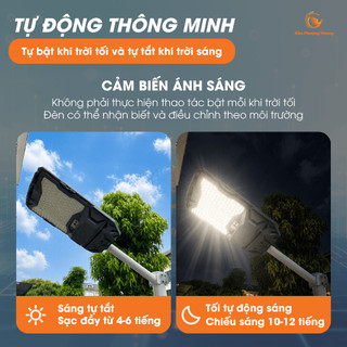 Đèn Năng Lượng Mặt Trời Siêu Sáng 500W 800W, Chip LED Mắt Ngọc - Đèn NLMT Cảm Biến Chuyển Động - BẢO HÀNH 2 NĂM