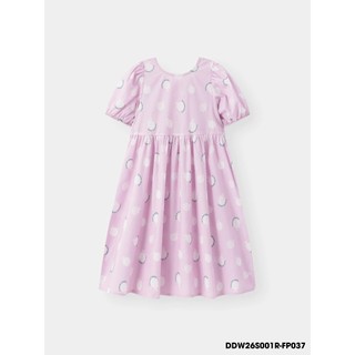 Váy Liền Bé Gái WooKids | Đầm Bé Gái 2-9 Tuổi | 100% Cotton Mềm Mại Thoáng Mát | DDW26S001R