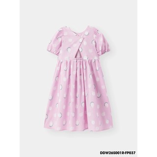 Váy Liền Bé Gái WooKids | Đầm Bé Gái 2-9 Tuổi | 100% Cotton Mềm Mại Thoáng Mát | DDW26S001R