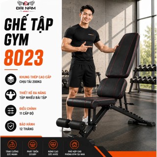 Ghế Tập Tạ Đa Năng Điều Chỉnh KB8023 Chịu Lực 300kg Nhập Khẩu Cao Cấp Đại Nam Sport