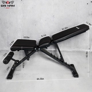 Ghế Tập Tạ Đa Năng Điều Chỉnh KB8023 Chịu Lực 300kg Nhập Khẩu Cao Cấp Đại Nam Sport