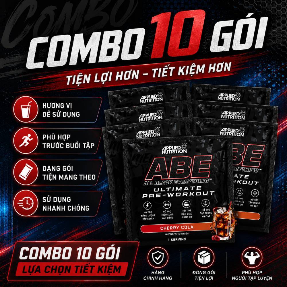 [NHIỀU VỊ] GÓI SAMPLE ABE PREWORKOUT (1 LẦN DÙNG)