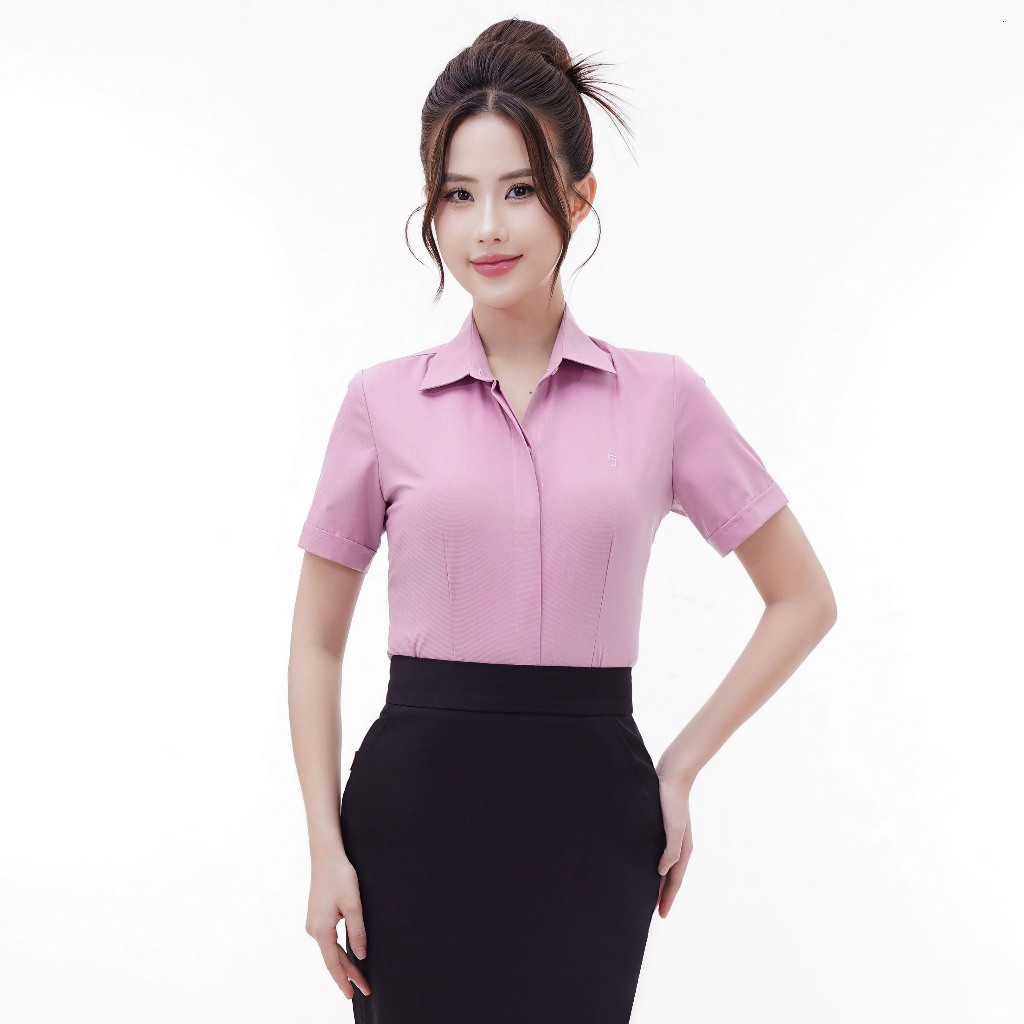 [ XẢ XÓT SIZE CTY ] Áo sơ mi nữ 248 ngắn tay chất liệu AB Siro cao cấp Thái Hòa