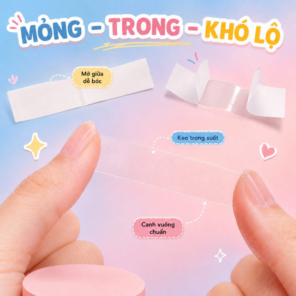 Miếng Dán Cố Định Quần Áo NABI Hộp 36 Miếng, Keo Dán Da Và Vải Trong Suốt, Hỗ Trợ Giữ Form Váy Áo