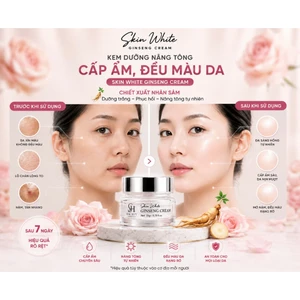 Kem dưỡng trắng da mặt Skin White Ginseng Cream – Cấp ẩm, nâng tone, mờ thâm, chiết xuất nhân sâm