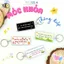 Móc Khóa Thông Điệp Chữ Nhật, In Lời Nhắn Hai Mặt, Trang Trí Balo, Chìa Khóa Xe