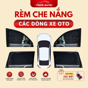 Rèm Che Nắng Ô tô, Chắn Nắng Nam Châm Cho Xe Ô tô, Bộ 4 Miếng - Có Đủ Các Dòng Xe