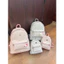 Balo Nữ Hello Kitty Hồng Pastel Dễ Thương, Balo Đi Học Đi Chơi Thời Trang Kèm Charm Gấu Bông
