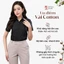 Áo sơ mi nữ R01 Thái Hòa chất liệu cotton vải trơn thiết kế công sở nữ form ôm