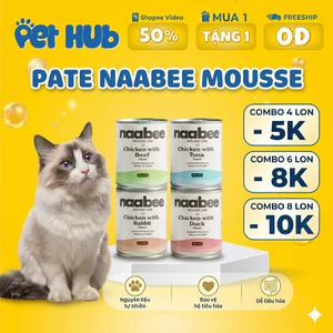 Pate Naabee Cho Mèo Dạng Mousse Nhiều Vị | Dạng Mousse & Gravy | Dễ Ăn, Dễ Tiêu Hóa - Pet Hub