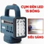Đế Chuyển Đổi Nguồn Điện Cho Chân Pin Phổ Thông 4cm, Chuyển 21V Lên 220V, Đèn LED USB Tiện Lợi Siêu Hot