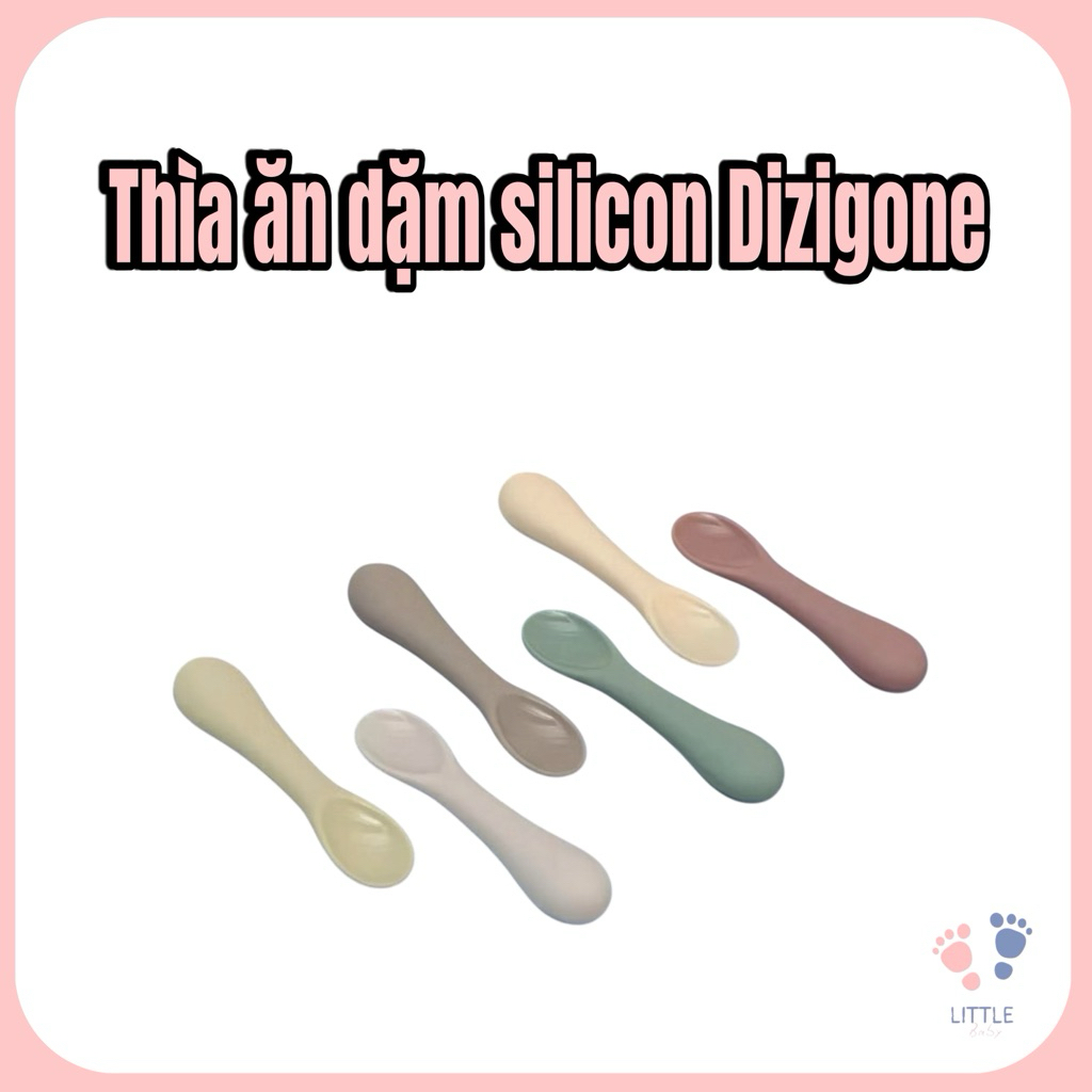 Thìa Ăn Dặm Silicon Cho Bé Dizigone – Muỗng Ăn Dặm Mềm An Toàn Cho Trẻ Nhỏ