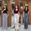 QUẦN SUÔNG GOLD NHẬT 1 CÚC DÀI MỀM RỦ Pants