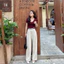 QUẦN SUÔNG GOLD NHẬT 1 CÚC DÀI MỀM RỦ Pants