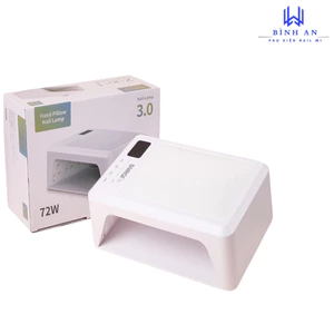 Máy Hơ Gel Móng Tay T8 SNRQI Trắng Cao Cấp, Khoang Vừa 2 Tay, 72W 60 Bóng Đèn LED UV, 4 Chế Độ [ Bình An ]