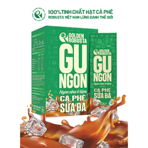 Cà Phê Sữa Đá Gu Ngon Hộp 10 Gói*24G