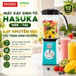 Máy xay sinh tố HASUKA HSK-726 3 cối đa năng, máy xay sinh tố xay đồ khô lưỡi dao inox sắc bén- BH 1 năm — ảnh 1