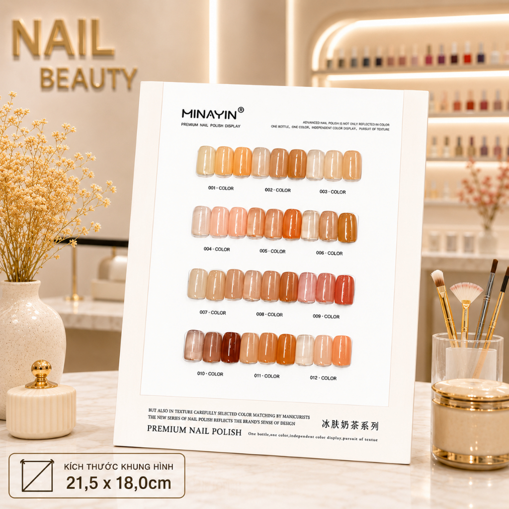 [XẢ HẾT]  6/9/12/24/35/60 Bảng trưng bày mẫu móng - Bảng trưng mẫu decor phòng tiệm nail