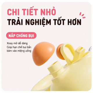 Bình giữ nhiệt Chubby 800ml inox 316L phủ sứ, Fan House bình nước khắc tên ống hút trà sữa trân châu