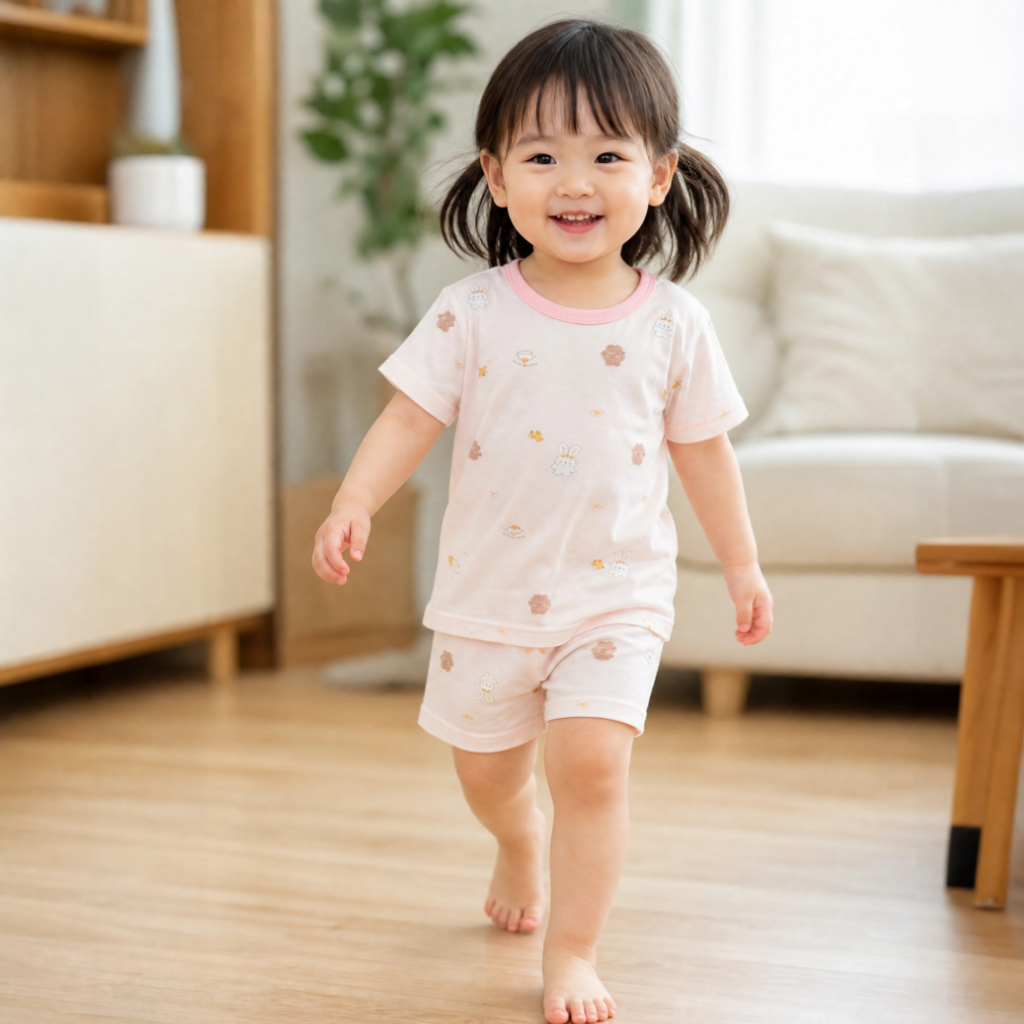 Bộ Quần Áo Bé Gái Tệu Kids Chất Cotton Co Giãn 4 Chiều Thoáng Mát Cho Bé 11-21kg