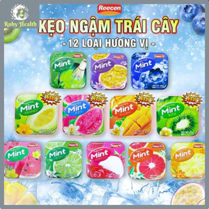 Kẹo Ngậm Thơm miệng Trái Cây The Mát - Đập Tan Cơn Buồn Ngủ, Sảng Khoái, Không Calo (Sỉ)