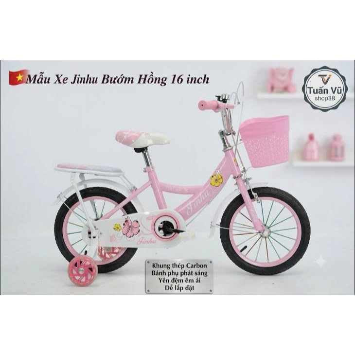 Xe đạp JinBao, Jinhu BaBy phiên bản cao cấp cho các bé tập đi xe từ 2 dến 8 tuổi