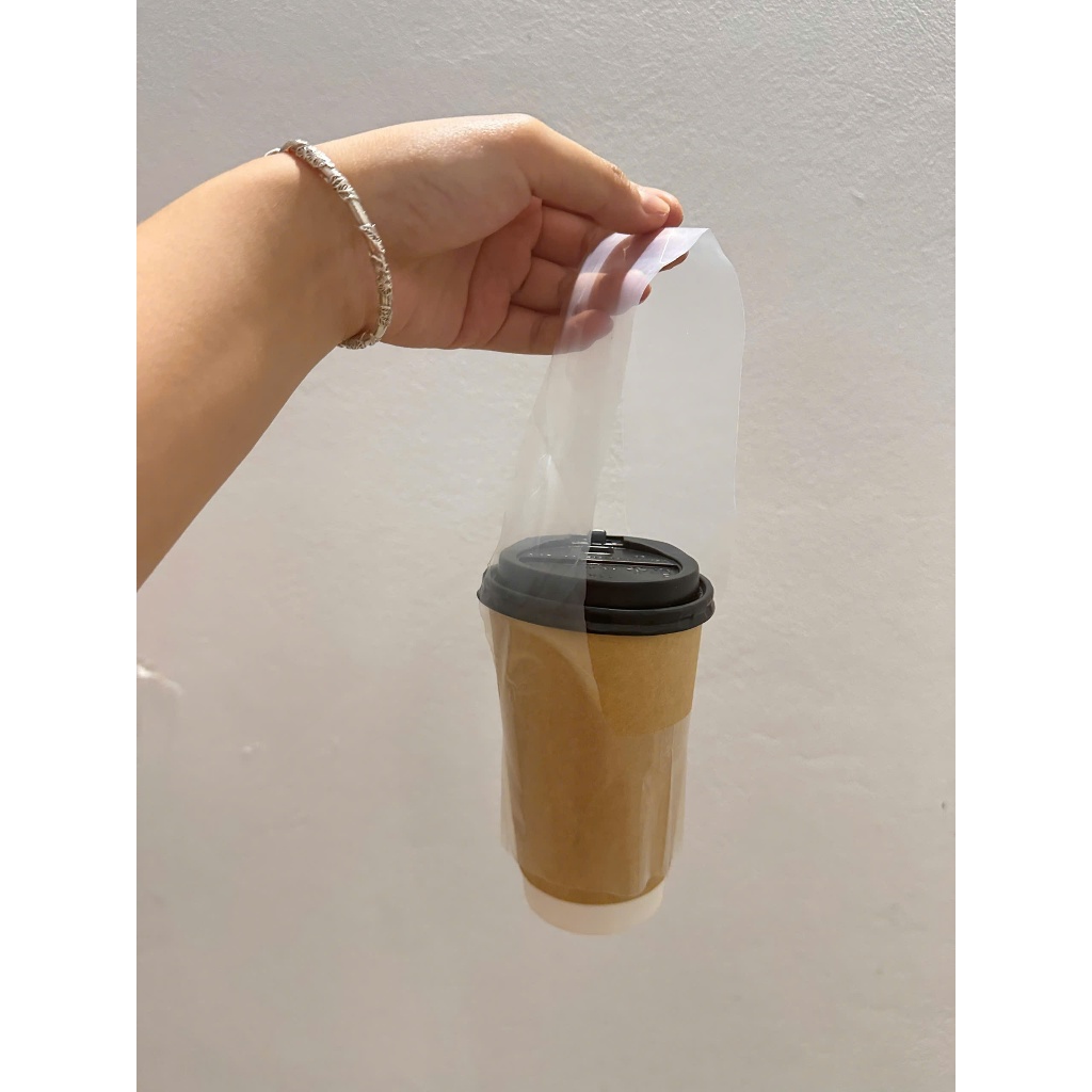 Túi CHỮ T đựng ly nắp cầu, túi đựng ly cà phê