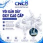 Vòi gắn dây oxy chữ L fi 4mm nhựa mica trong