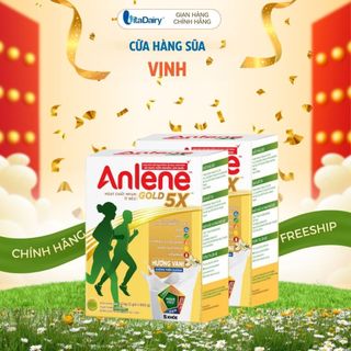 Sữa Công Thức Anlene Gold 5X Hương Vani Lon 800g/ Hộp 1,2 Ký