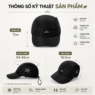 Mũ nón Wacs House  leo núi trekking hiking cắm trại dã ngoại chống nắng UV nhẹ tháng khí nhanh khô vintage thời tran