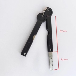 LÕI KHÓA vân tay - khóa tay gạt bằng đồng bọc nhôm dài 42mm
