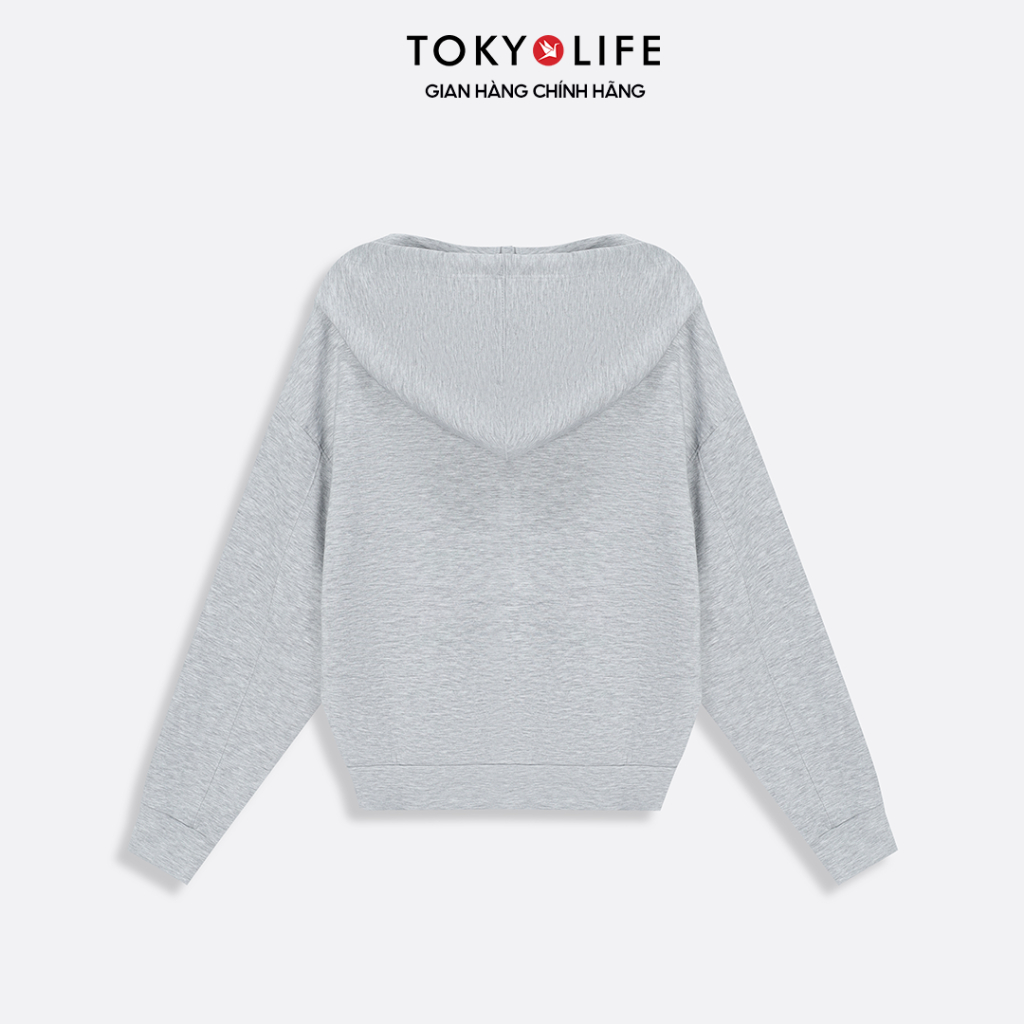 Áo Khoác Nỉ Hoodie Zip Nữ Form Boxy Vải Cotton Mềm Mại Thoáng Mát 40005970 - TOKYOLIFE