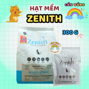 Gói 300g_Hạt Mềm ZENITH Tiêu Búi Lông Cho Mèo