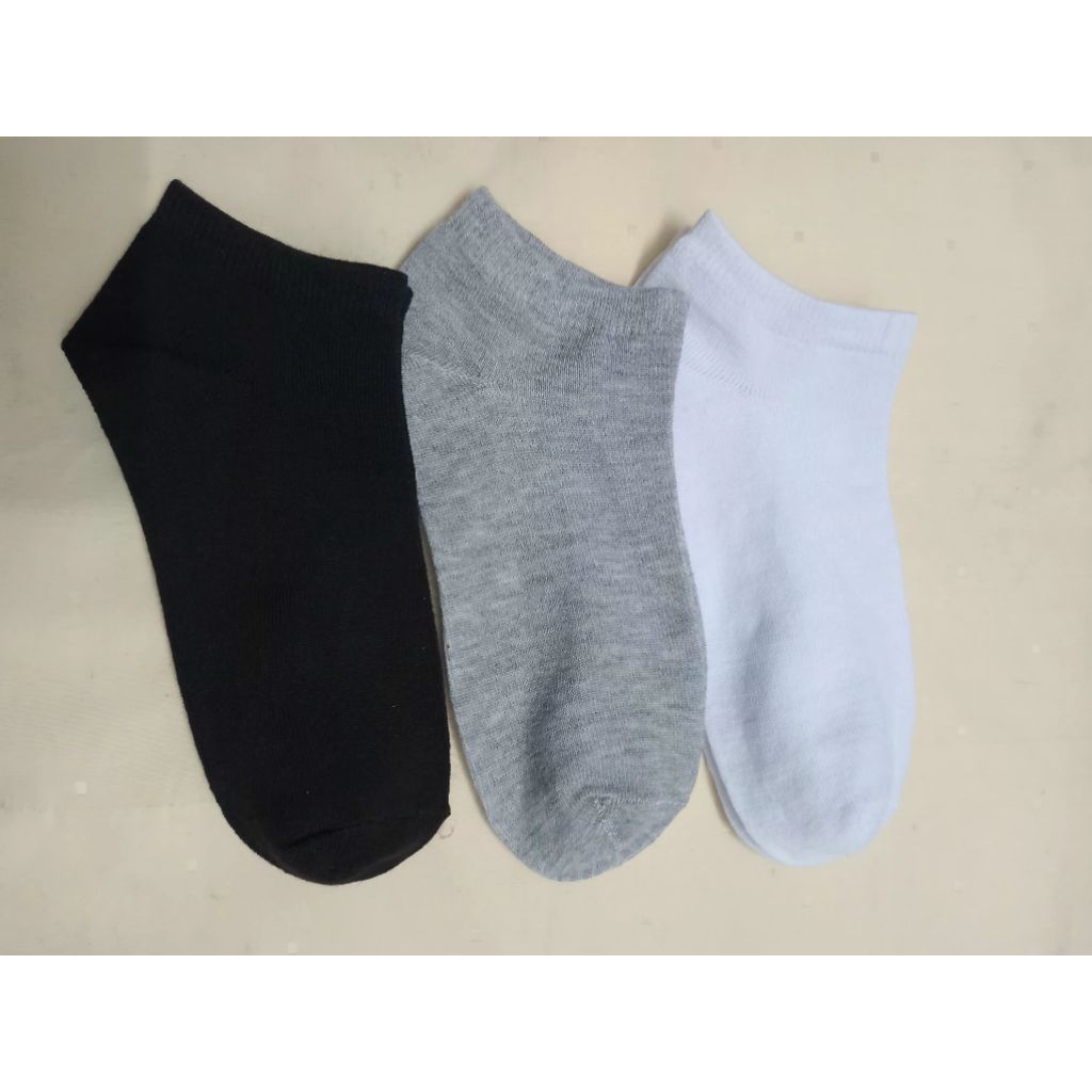 Combo 3 đôi vớ tất TRƠN CỔ NGẮN Freeship