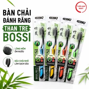 Combo 10 cái Bàn chải đánh răng than tre BOSSI 921 cao cấp