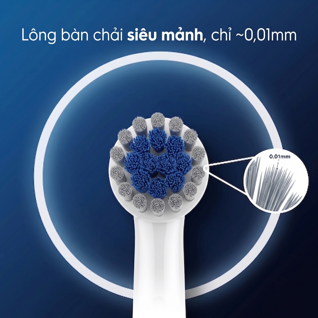 Đầu thay bàn chải điện 9pmcare Ultra Thin & Soft tương thích với Oral-B Vitality/Pro/Smart/Genius