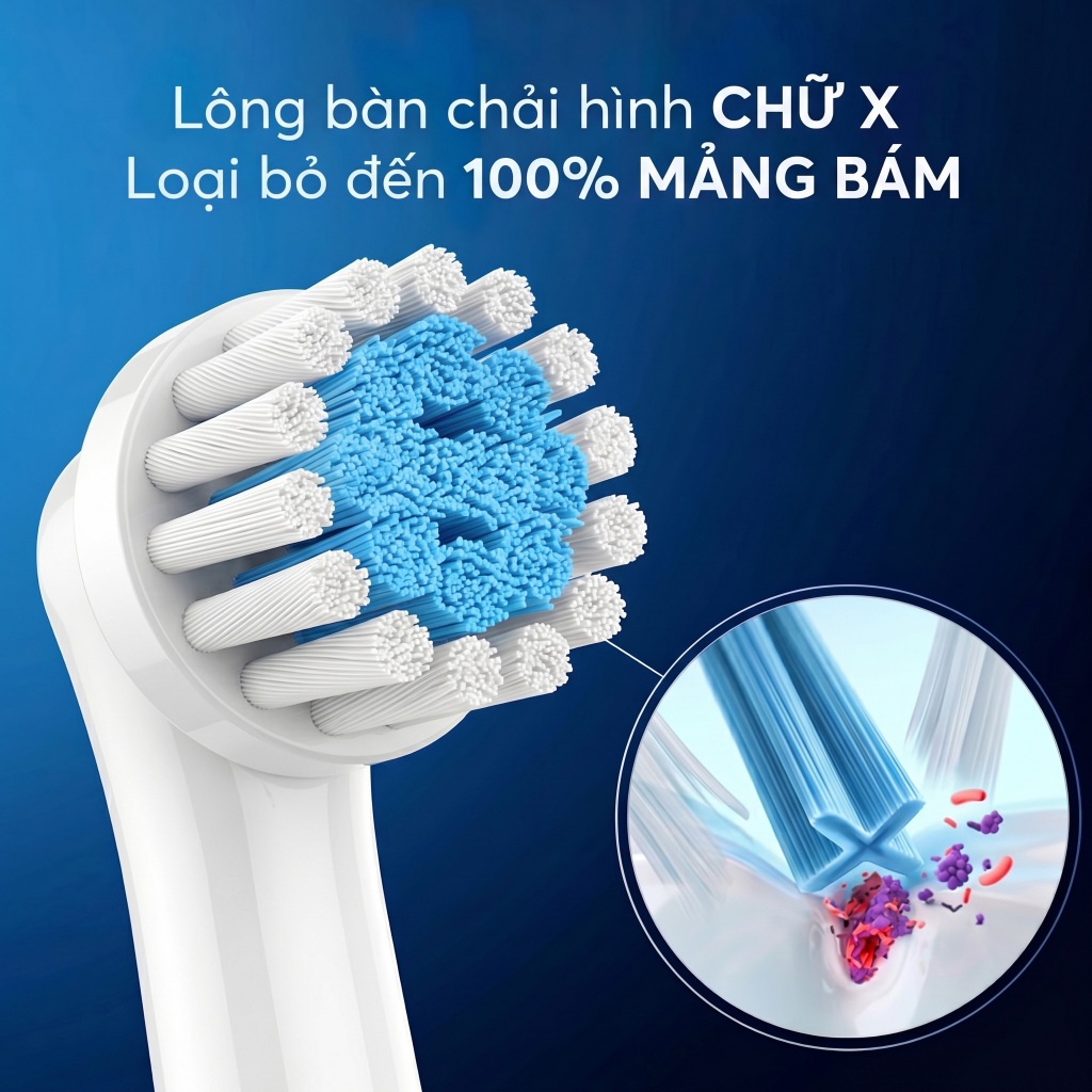 Đầu thay bàn chải điện 9pmcare Ultra Thin & Soft tương thích với Oral-B Vitality/Pro/Smart/Genius
