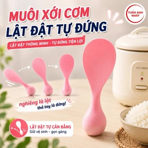 Combo 2 cái Muôi xới cơm lật đật tự đứng