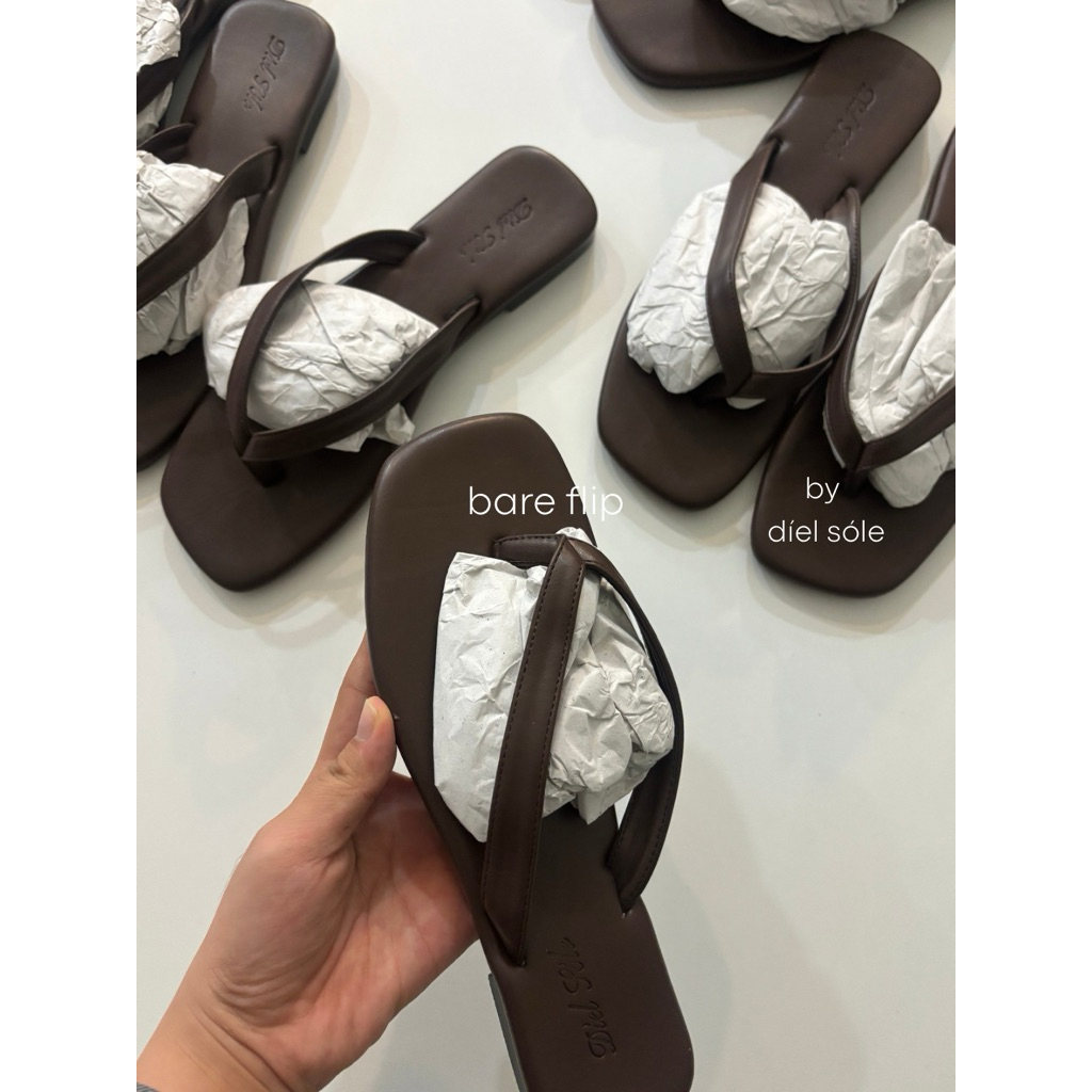[TĂNG SIZE] Bare Flip by díelsosle- Dép Xỏ Ngón Nữ Flip Flops Tối Giản Êm Chân Phong Cách Daily Summer 2026