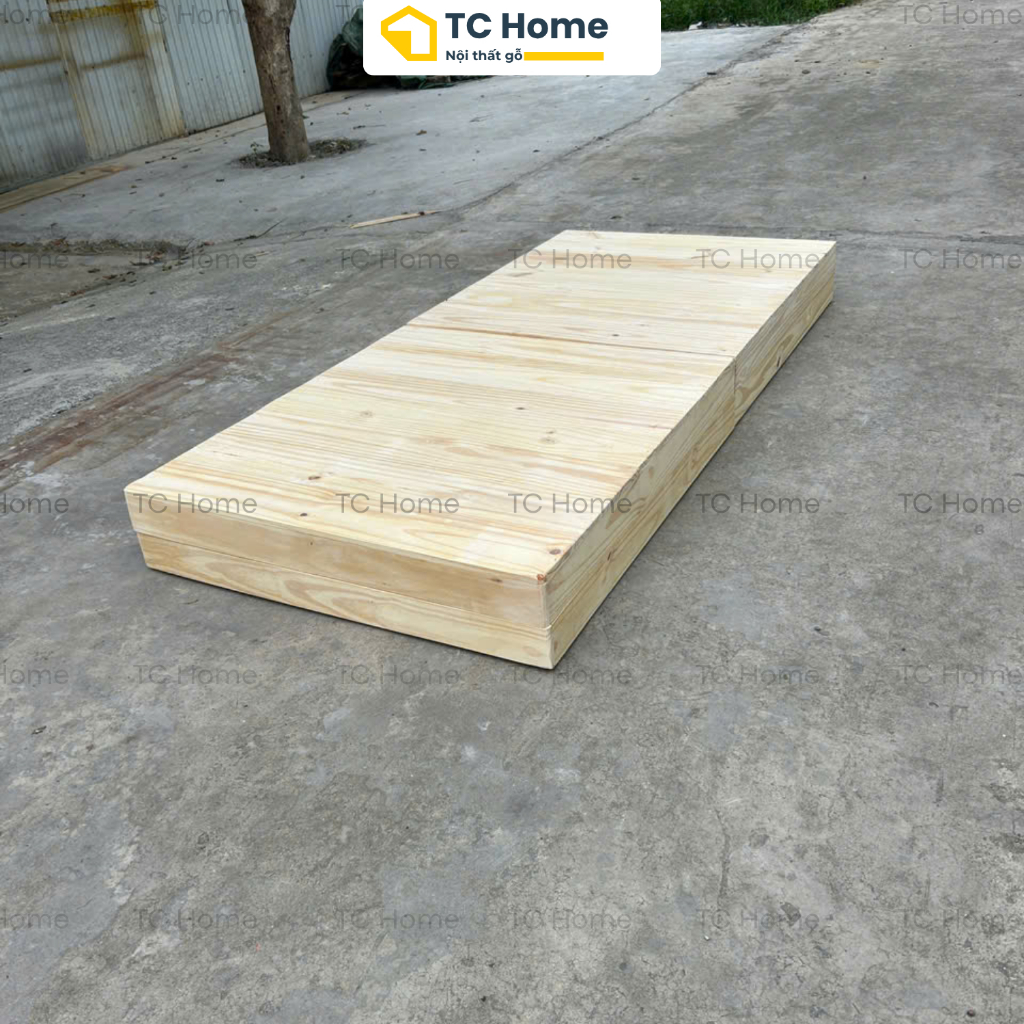 [Giường Pallet Đơn] Giường Ngủ Pallet Gỗ Thông Nhiều Kích Thước Decor Homestay, Phòng Trọ, Sinh Viên TC Home