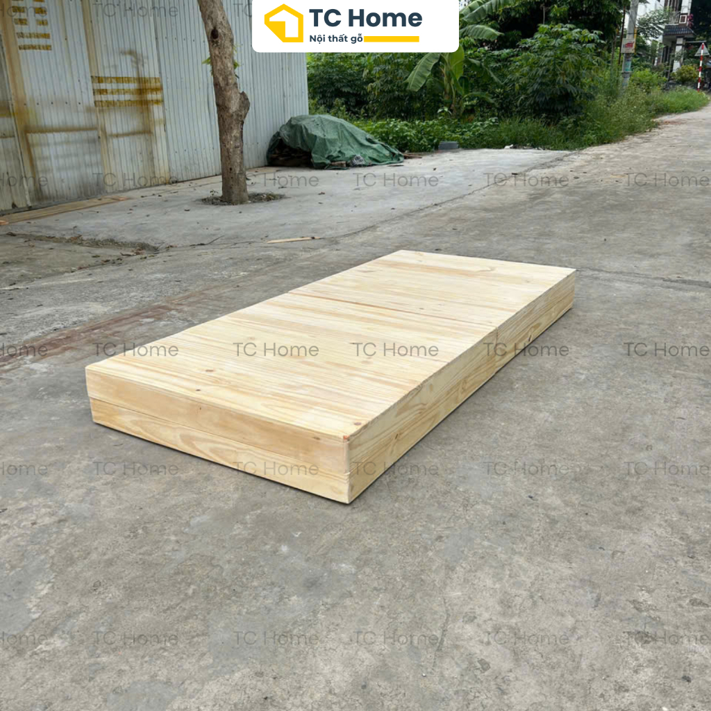 [Giường Pallet Đơn] Giường Ngủ Pallet Gỗ Thông Nhiều Kích Thước Decor Homestay, Phòng Trọ, Sinh Viên TC Home