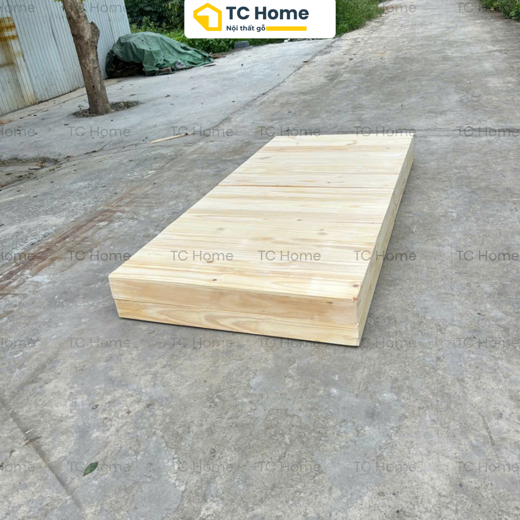 [Giường Pallet Đơn] Giường Ngủ Pallet Gỗ Thông Nhiều Kích Thước Decor Homestay, Phòng Trọ, Sinh Viên TC Home