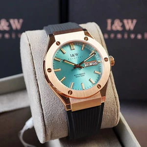 Đồng Hồ Nam I&W Carnival 55851G1-S11 Chính Hãng Full Box Chống Nước Kính Sapphire (Máy Cơ Tự Động)