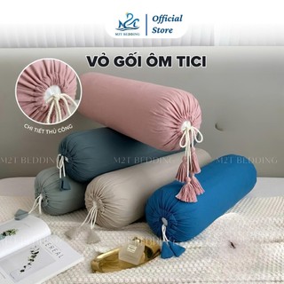 Vỏ gối ôm cotton Tici M2T BEDDING cùng màu với ga giường của bộ chăn ga gối- Kích thước 70x100cm